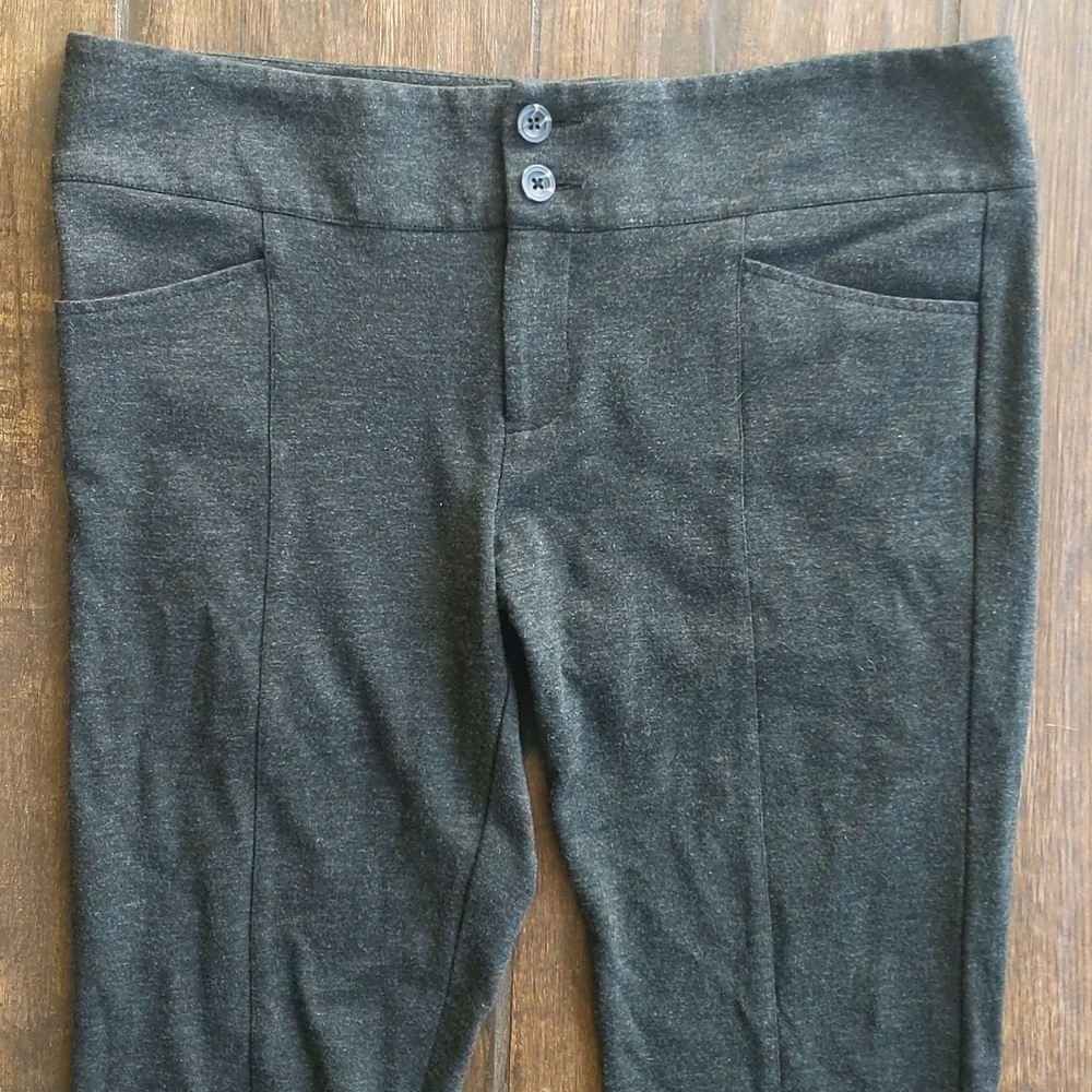 CAbi Dark Gray Lean Trouser Ponte Dress Pants - Women's 12 - Picture 2 of 7